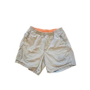Birddogs khaki gym shorts short inseam mens XL light gray orange lined